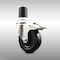 Service Caster 4 Inch 316SS Soft Rubber Swivel 1-7/8 Inch Expanding Stem Caster Lock Brake SCC SCC-SS316TTLEX20S414-SRS-178 - alternate 1